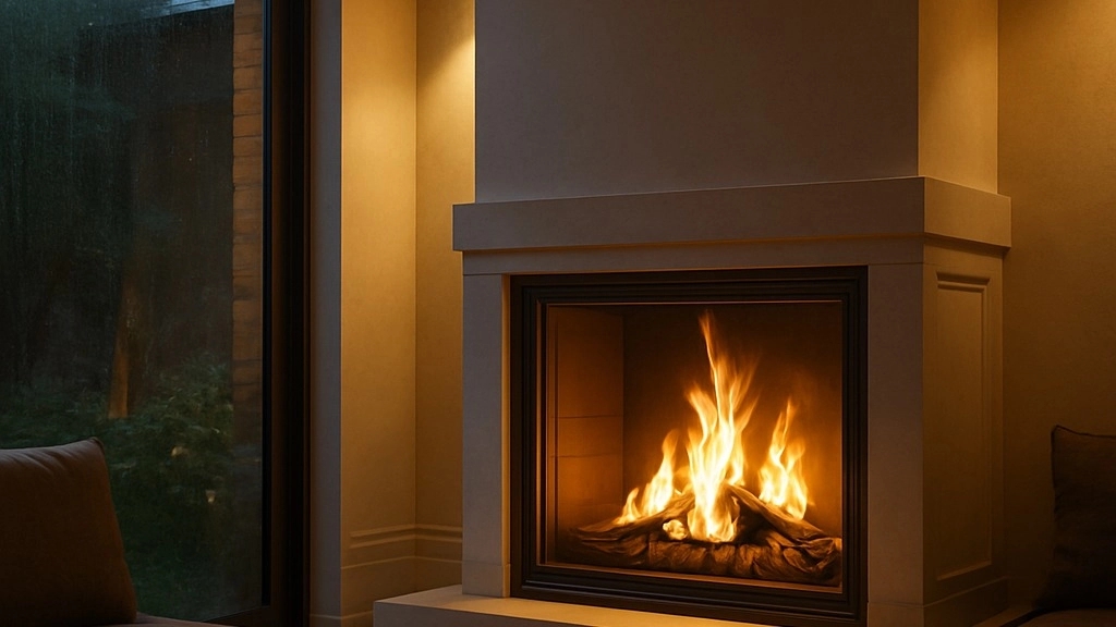 Modern fireplace in Rasht